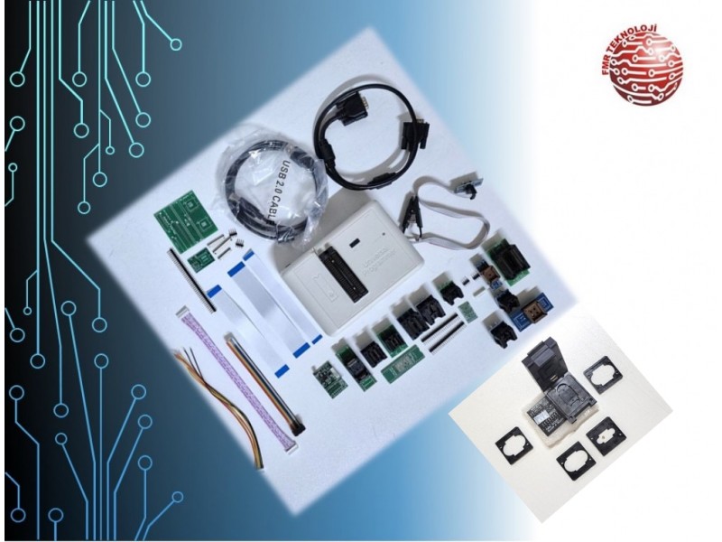 RT-809H Universal Programlayıcı FULL SOKETLI EMMC SOKET DAHİL RT-809H Universal Programlayıcı FULL SOKETLI EMMC SOKET DAHİL