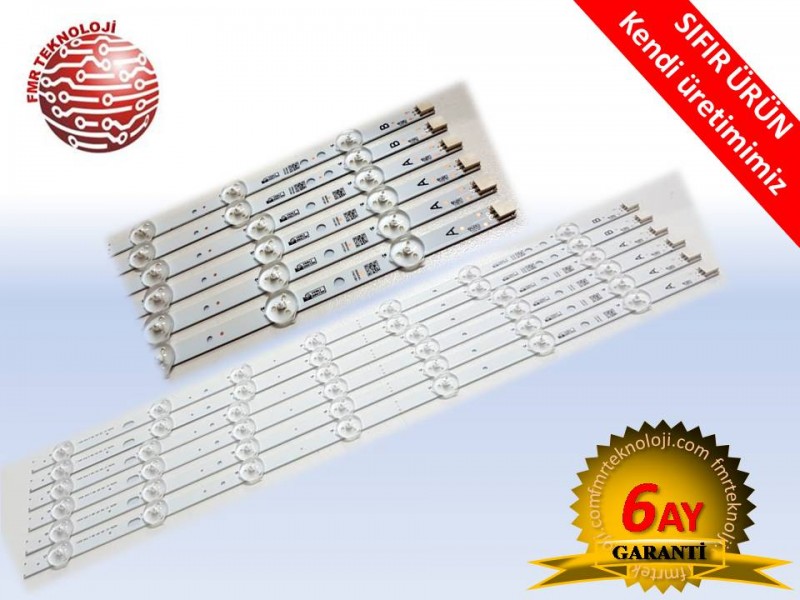 Vestel 49inch UHD DRT VNB A-TYPE B-TYPE REV0.1 V23371047 V23423381 Led Bar Takımı
